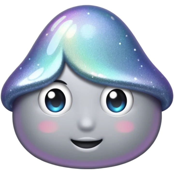 sweet glitter gray emoji