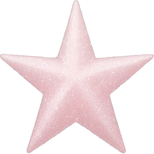 pale pink star sparkle emoji