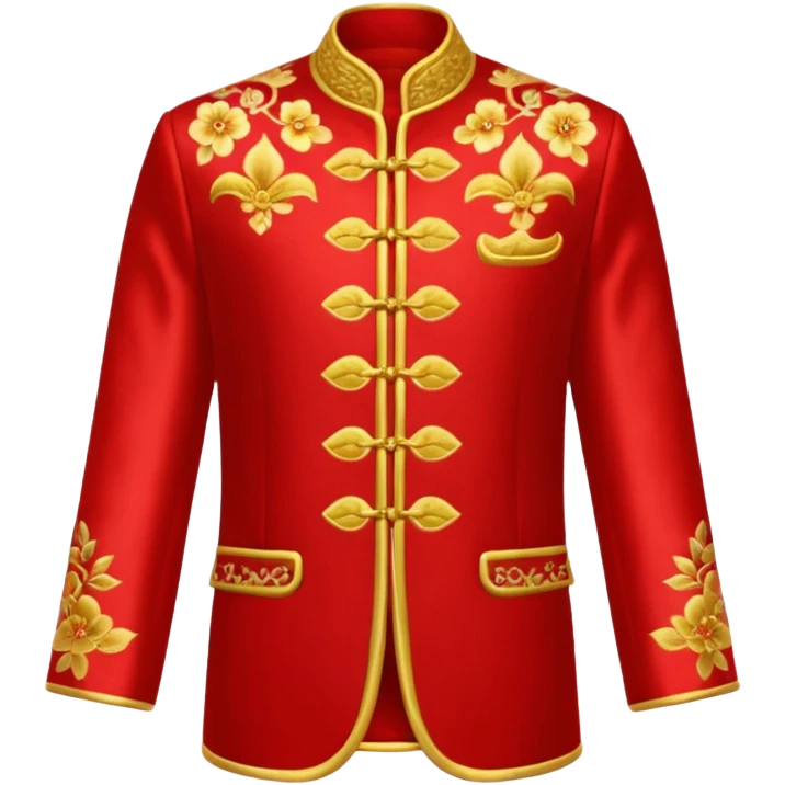 Tang suit jacket in red emoji