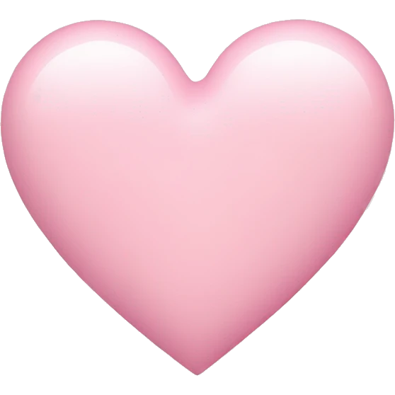 pastel pink heart emoji