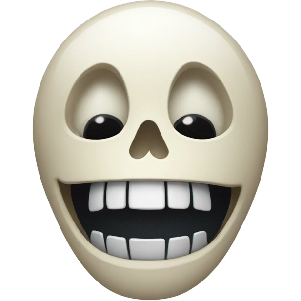 Cry laughing skeleton  emoji