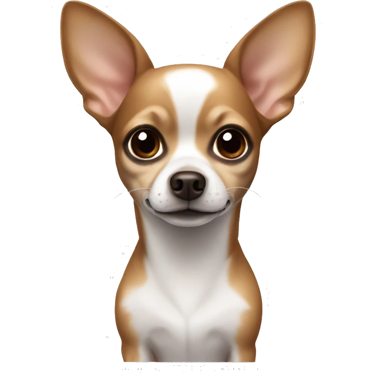 a brown and white chihuahua  emoji