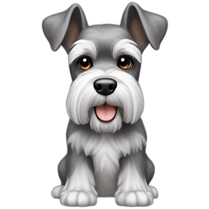 miniature schnauzer big emoji
