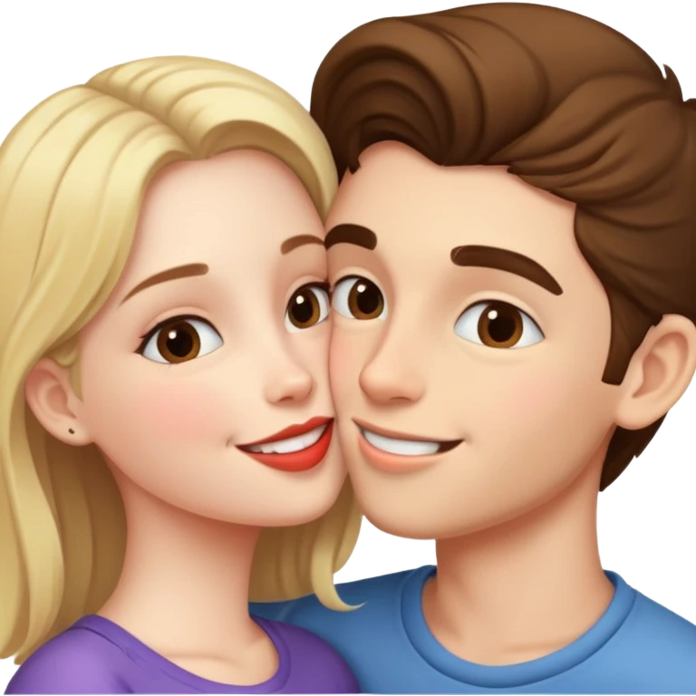 ولد يقبل فتاة emoji