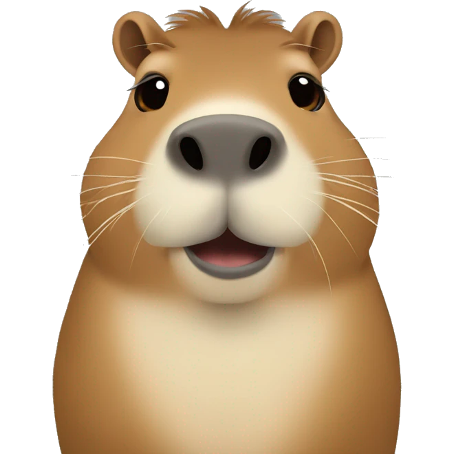 capybara with moustache  emoji