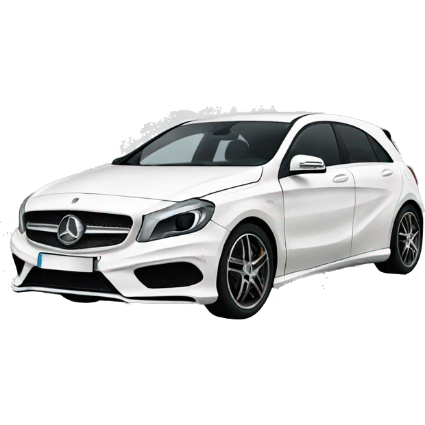 Mercedes benz classe a white  emoji