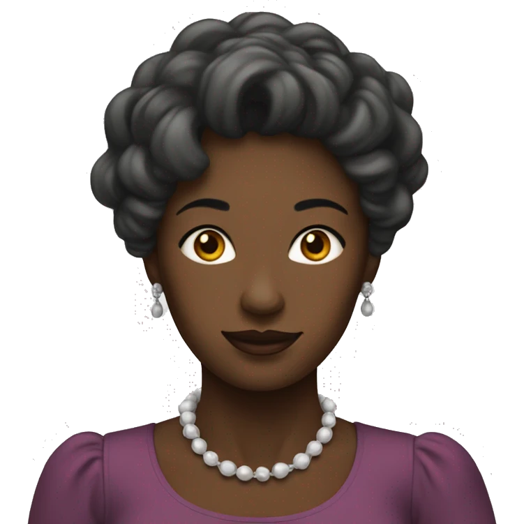 femme noir buvant du thé emoji