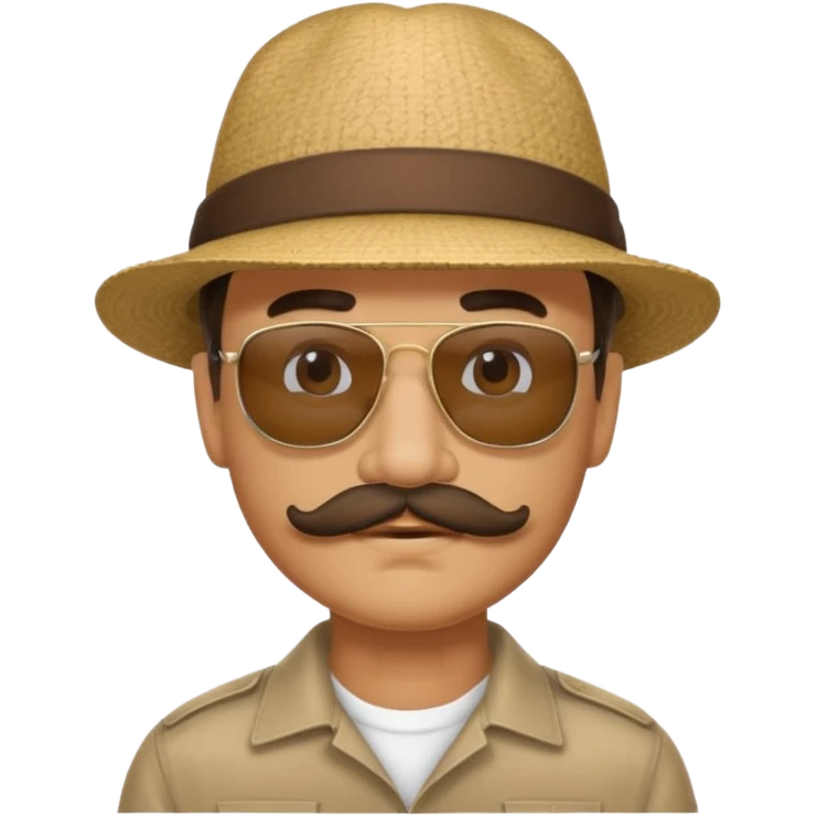 mustached man emoji