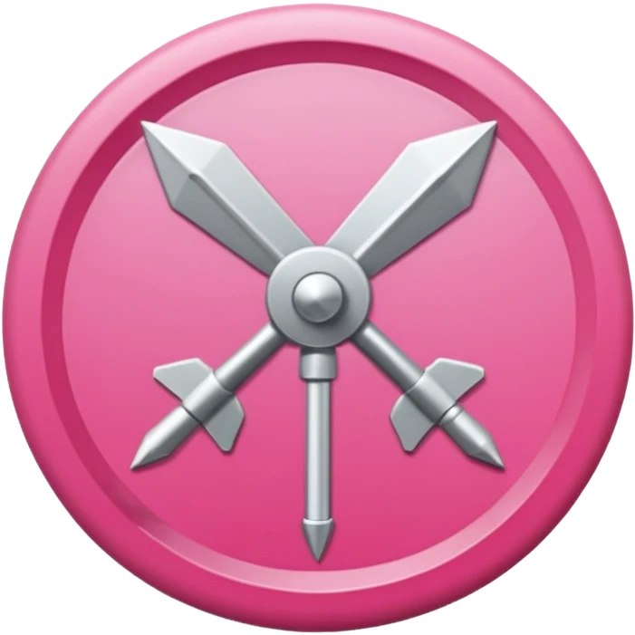 fleche directionelle blache sur fond de couleur rose sur un bouton   emoji