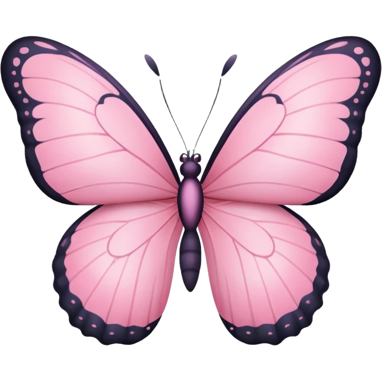 Pink butterfly emoji