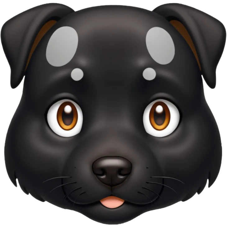 Black dog emoji