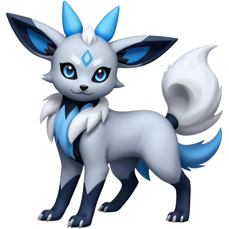 Absol-Umbreon-Zorua-Fakémon-hybrid-creature (full body)  emoji