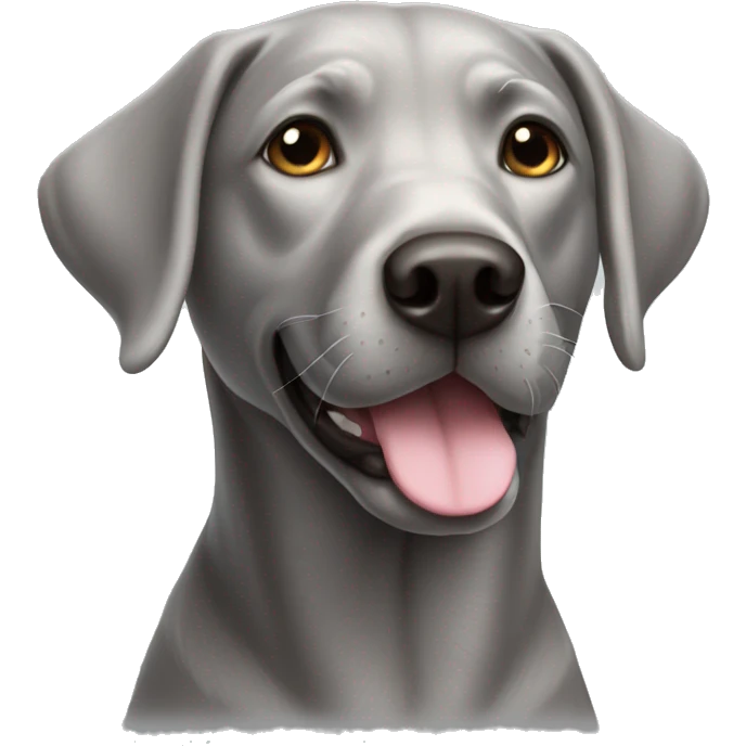 Silver Labrador dog emoji