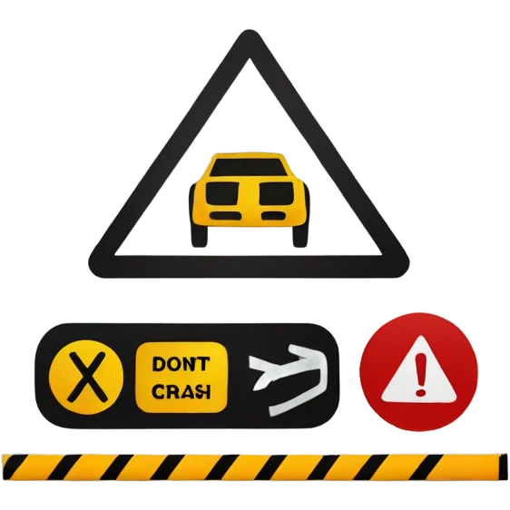 Don’t crash out sign  emoji
