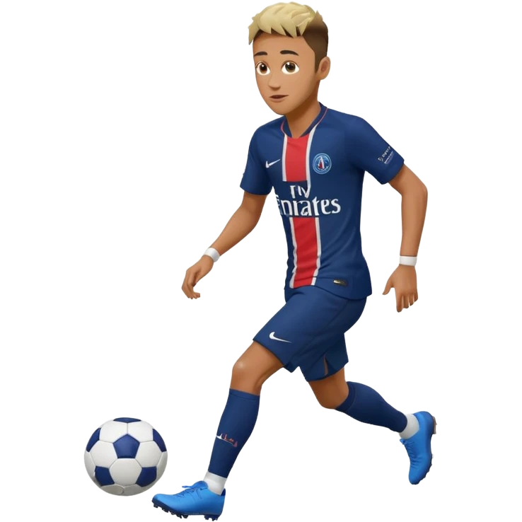Nry dribbling a ball With a psg Shirt on in 2018 emoji