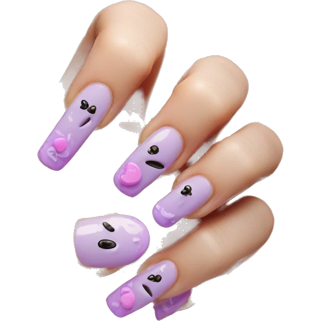 Acrylic nails  emoji