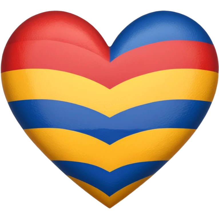 heart with achillean pride flag colors emoji