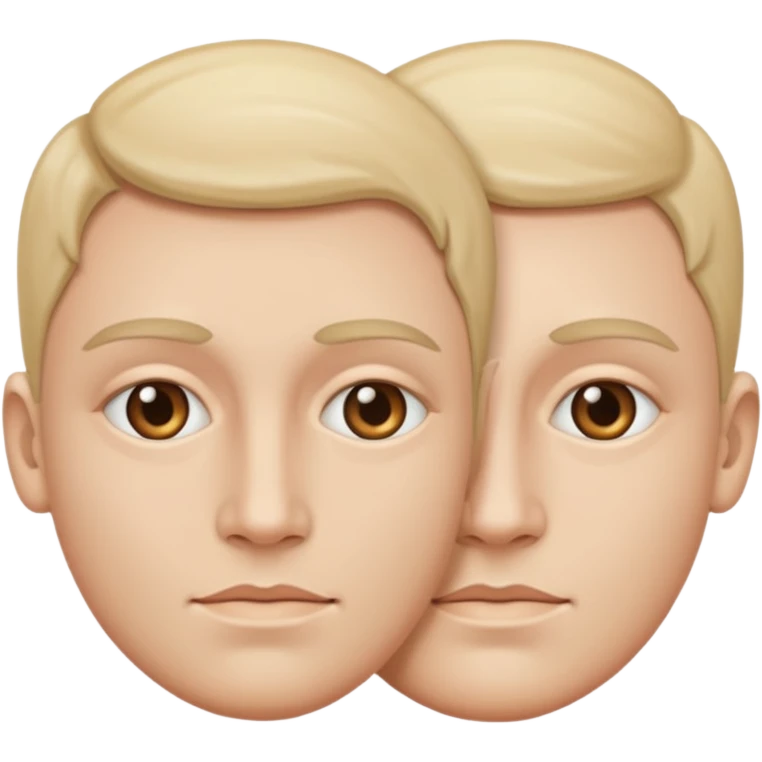 duas caras em um mesmo corpo emoji