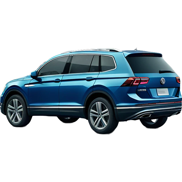 2018 model volkswagen tiguan allspace highline blue emoji
