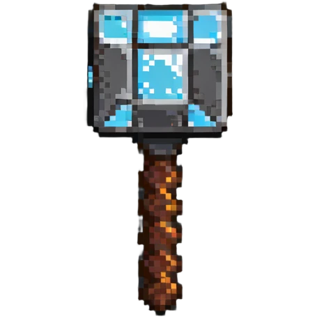 Minecraft iron hammer emoji