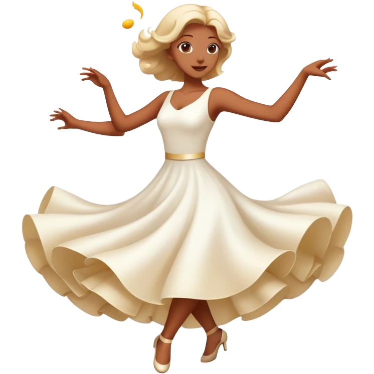 Make emoji of mulana rumi"s sufi dancing in white dress emoji