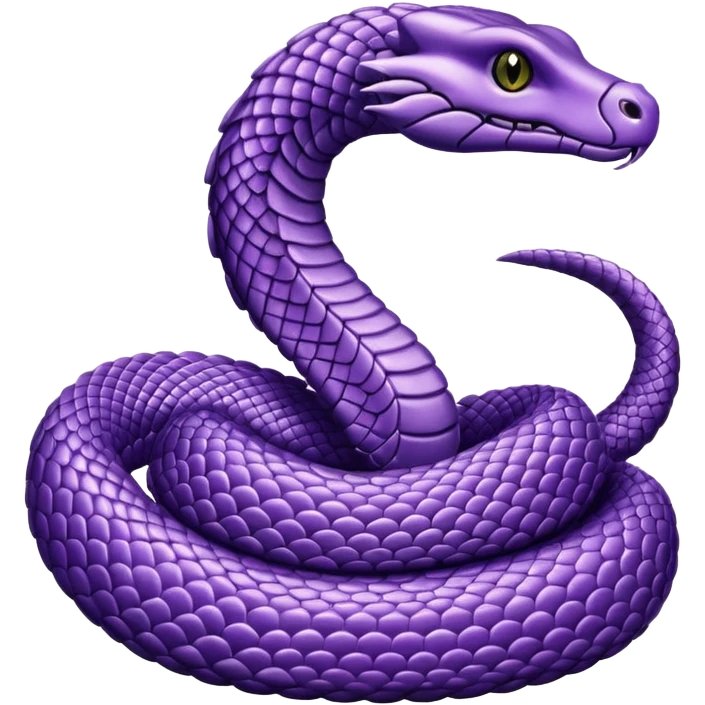 glitter purple and cian cobra emoji
