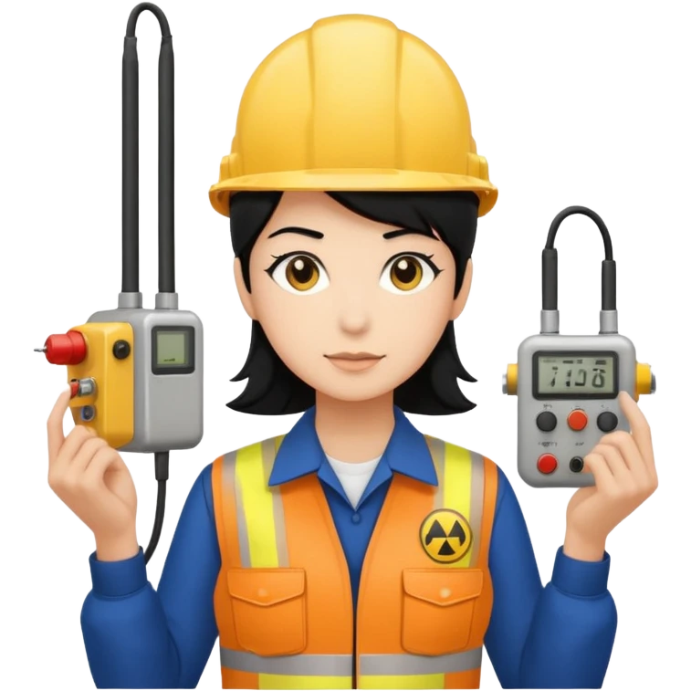 Electricity power employer at work with black hair emoji
