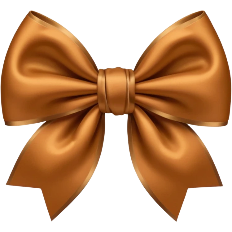 Brown bow emoji