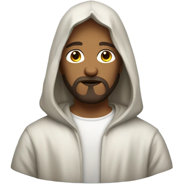 Jesus wearing a hoodie emoji