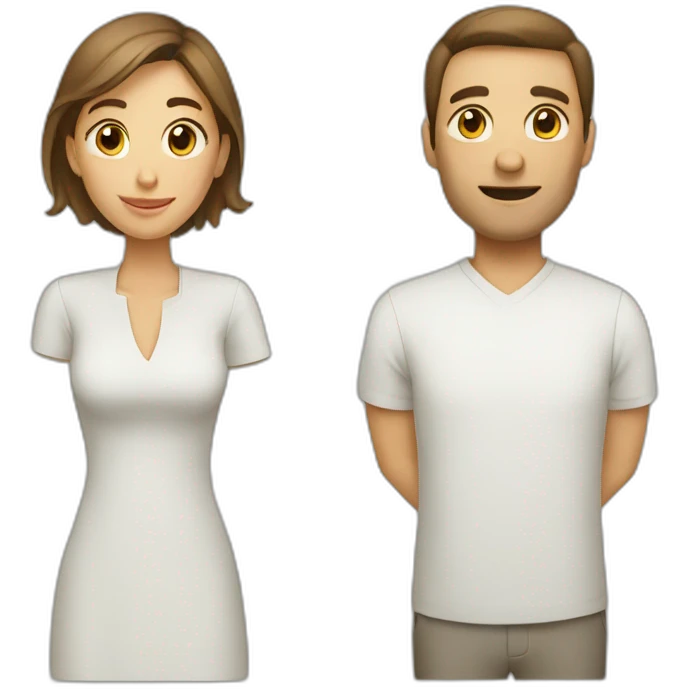 Man and women emoji