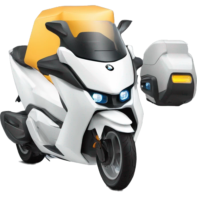 futuristic DELIVERY vehicle covered car bike bmw c1 bmwc1 emoji