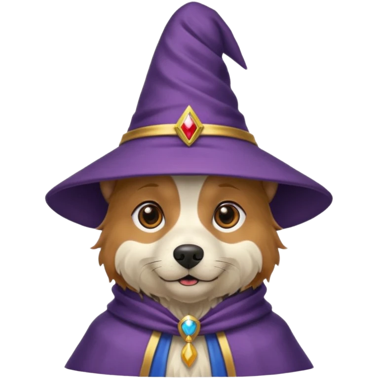 Dog wizard emoji