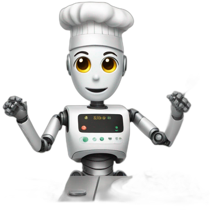 ai robot who is a cook  emoji