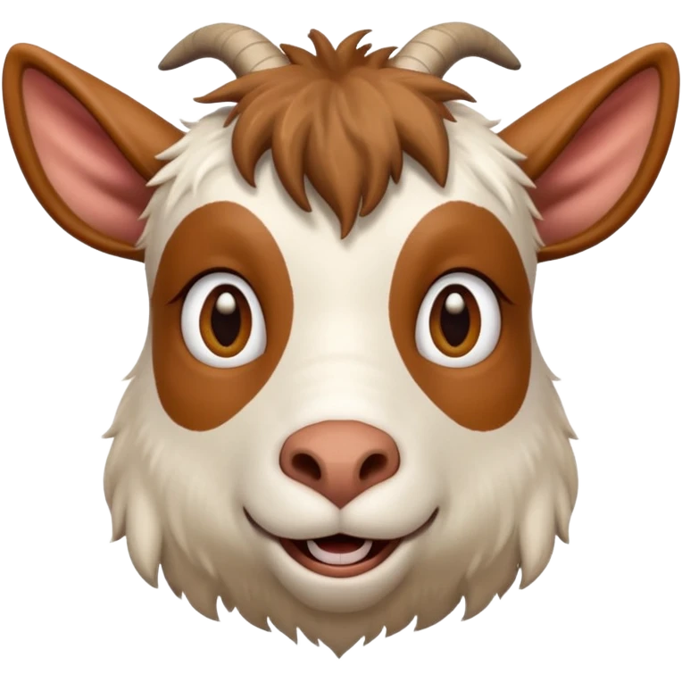 Face de chèvre drole emoji