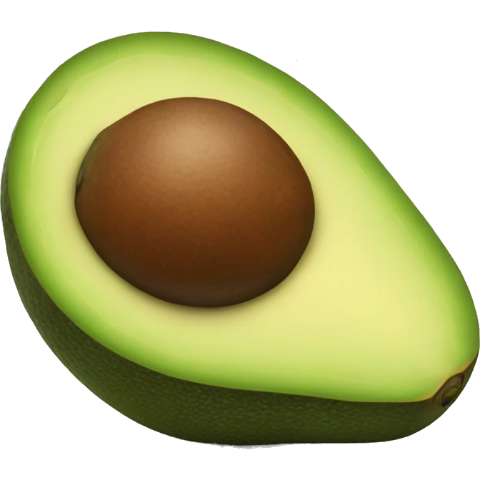 one real avocado emoji