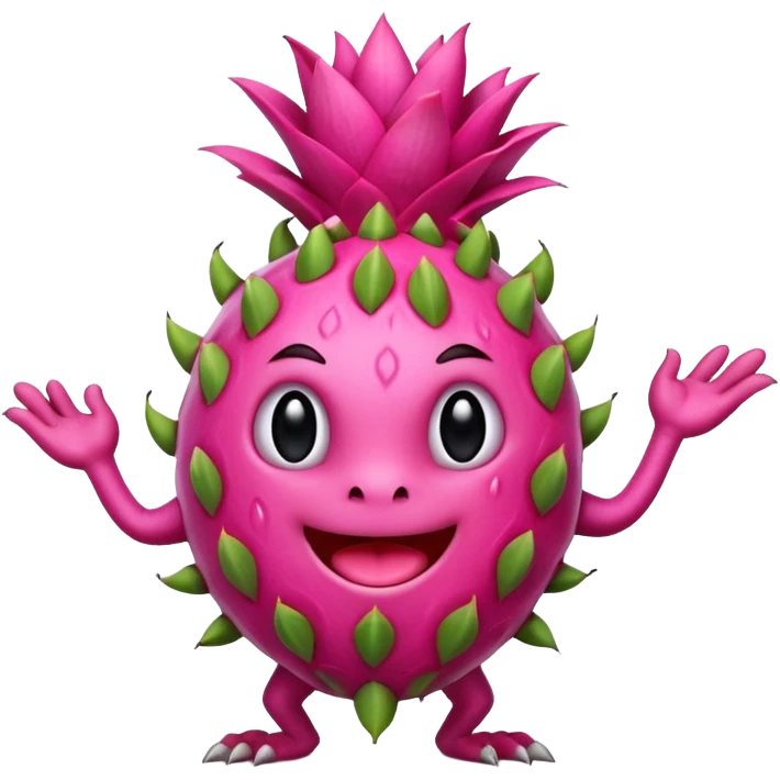 Dancing dragon fruit emoji