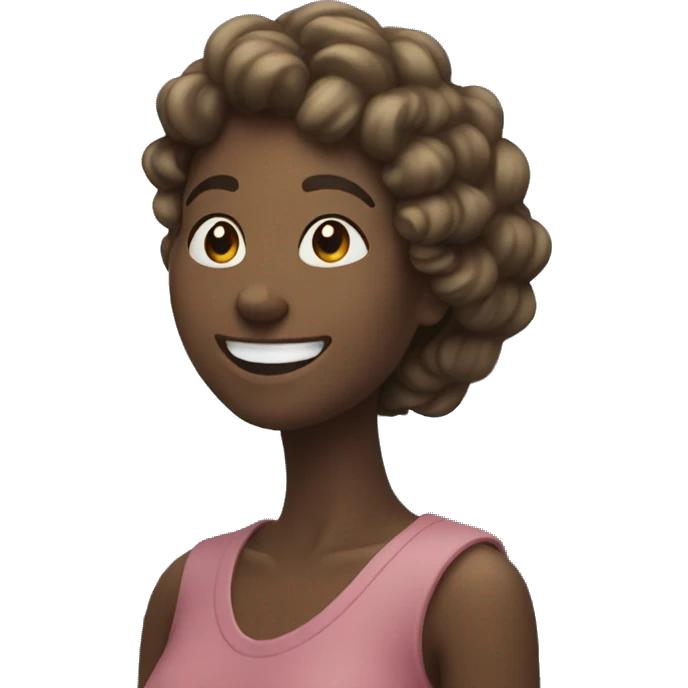 smiling women by the ocean emoji