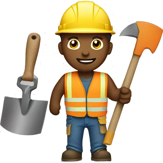 construction work shove emoji