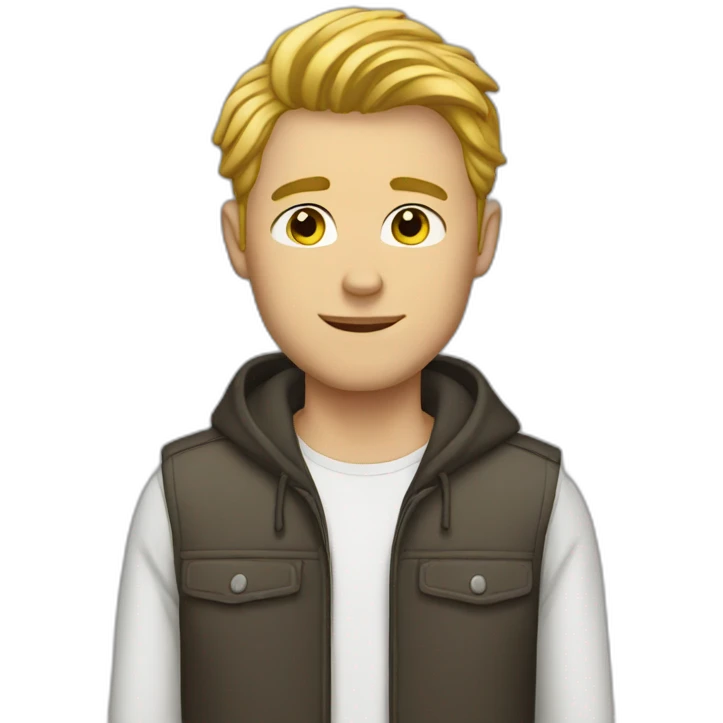 beautiful white guy emoji