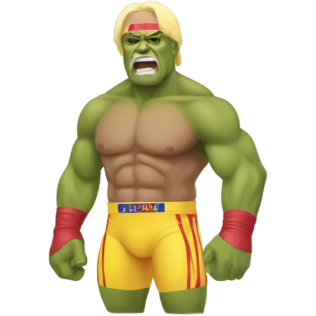 hulk hogan wrestling  emoji