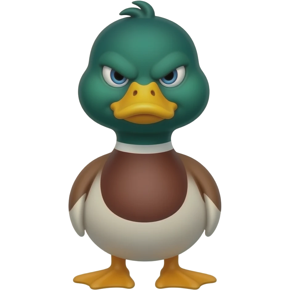 اريد بطة 🦆 غاضبة ك هاذا الايموجي 💢 emoji