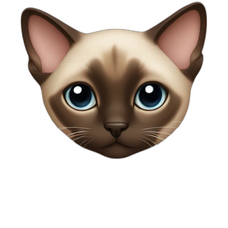 Siamese cat Hug boy eye brown emoji