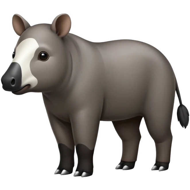 Malayan tapir emoji