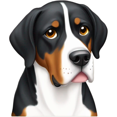 Greater Swiss Mountain Dog laying down emoji