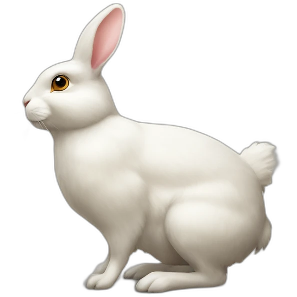 Lapin sur poule emoji