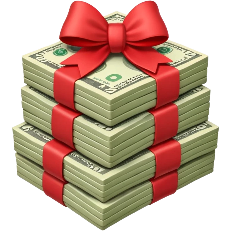 money with a bow emoji