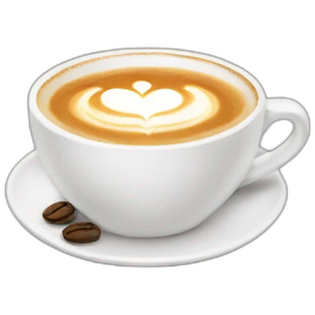 Flat white coffee emoji