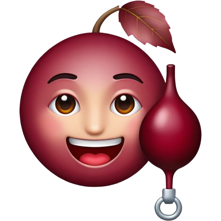 Create emoji with burgundy colors to fit my instagram story with burgundy clothes emoji