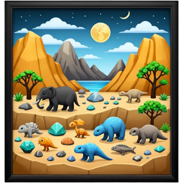 see animals, fossils and minerals 🐾
 emoji