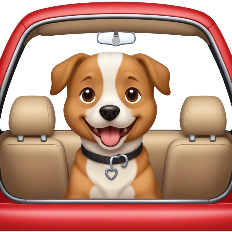 Dog in the car  emoji